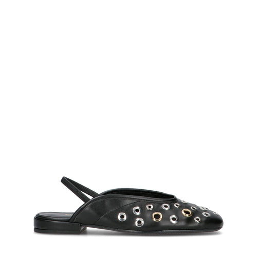 REBECCA VAN DIK Slingback donna nera