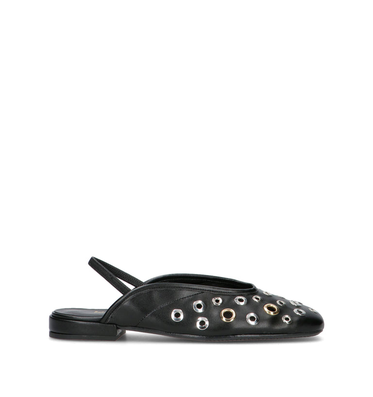 REBECCA VAN DIK Slingback donna nera