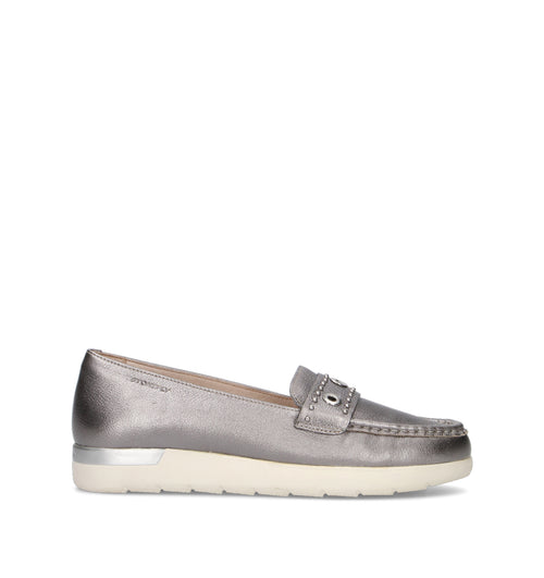 STONEFLY Mocassino donna argento in pelle