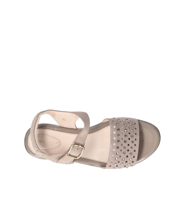 STONEFLY Sandalo donna taupe in suede