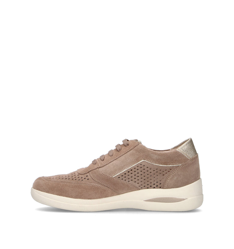 STONEFLY Sneaker donna taupe in suede