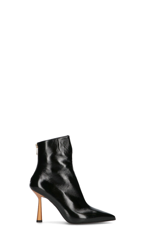 CHANTAL 1962 Tronchetto donna nero in pelle
