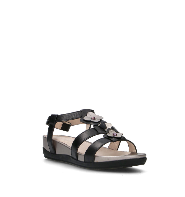 STONEFLY Sandalo donna nero in pelle