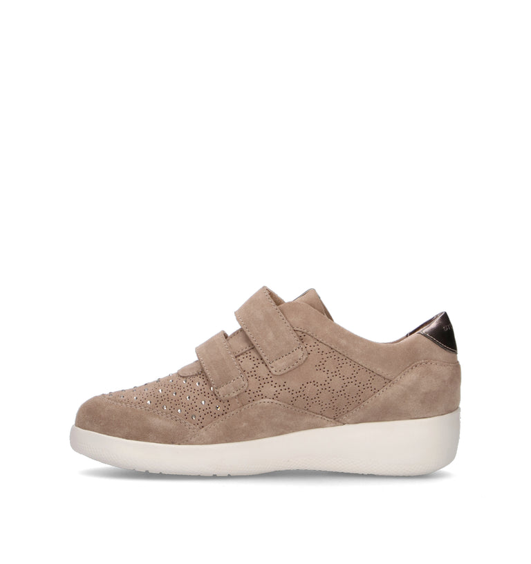 STONEFLY Sneaker donna taupe in suede