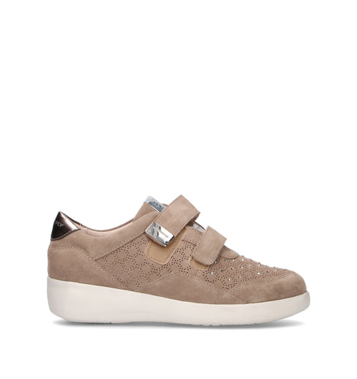 STONEFLY Sneaker donna taupe in suede
