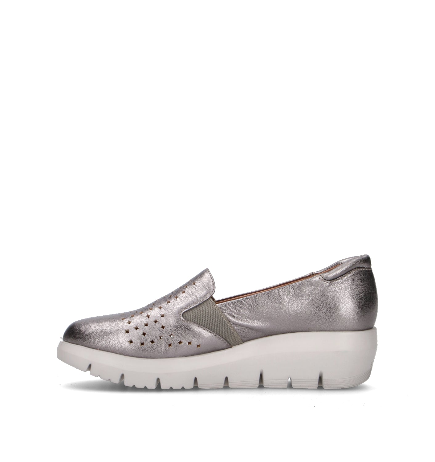 STONEFLY Mocassino donna argento in pelle