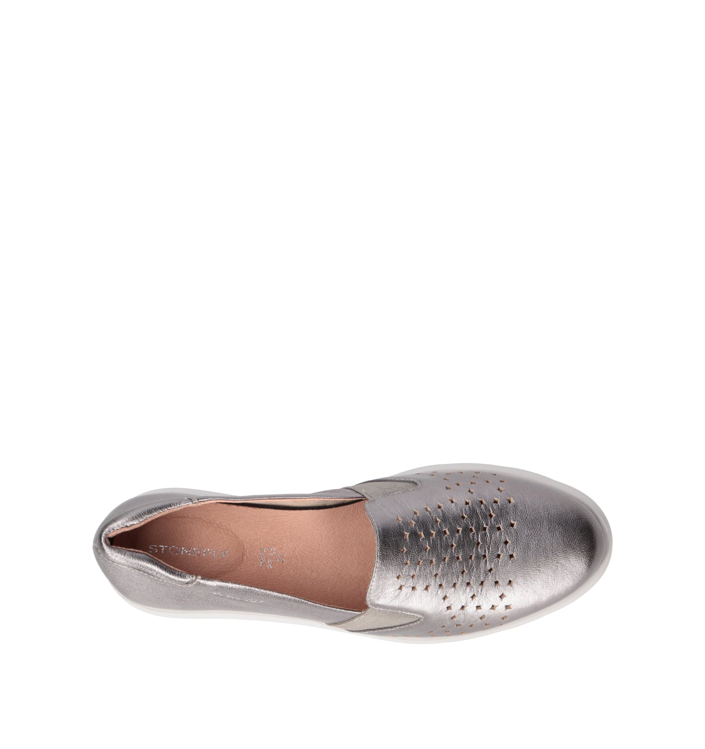 STONEFLY Mocassino donna argento in pelle