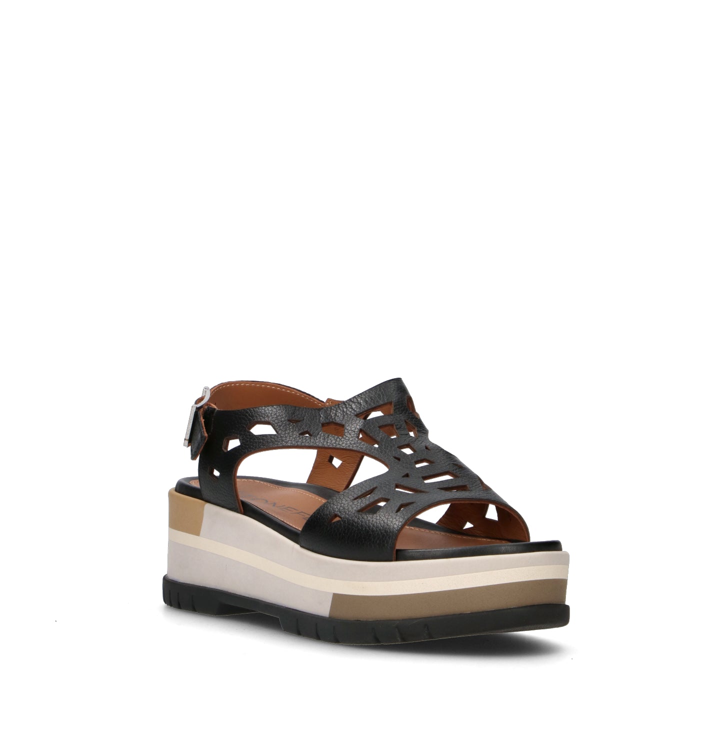 STONEFLY Sandalo donna nero in pelle