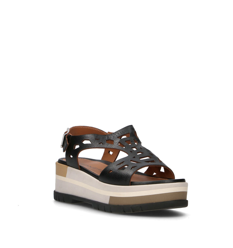 STONEFLY Sandalo donna nero in pelle