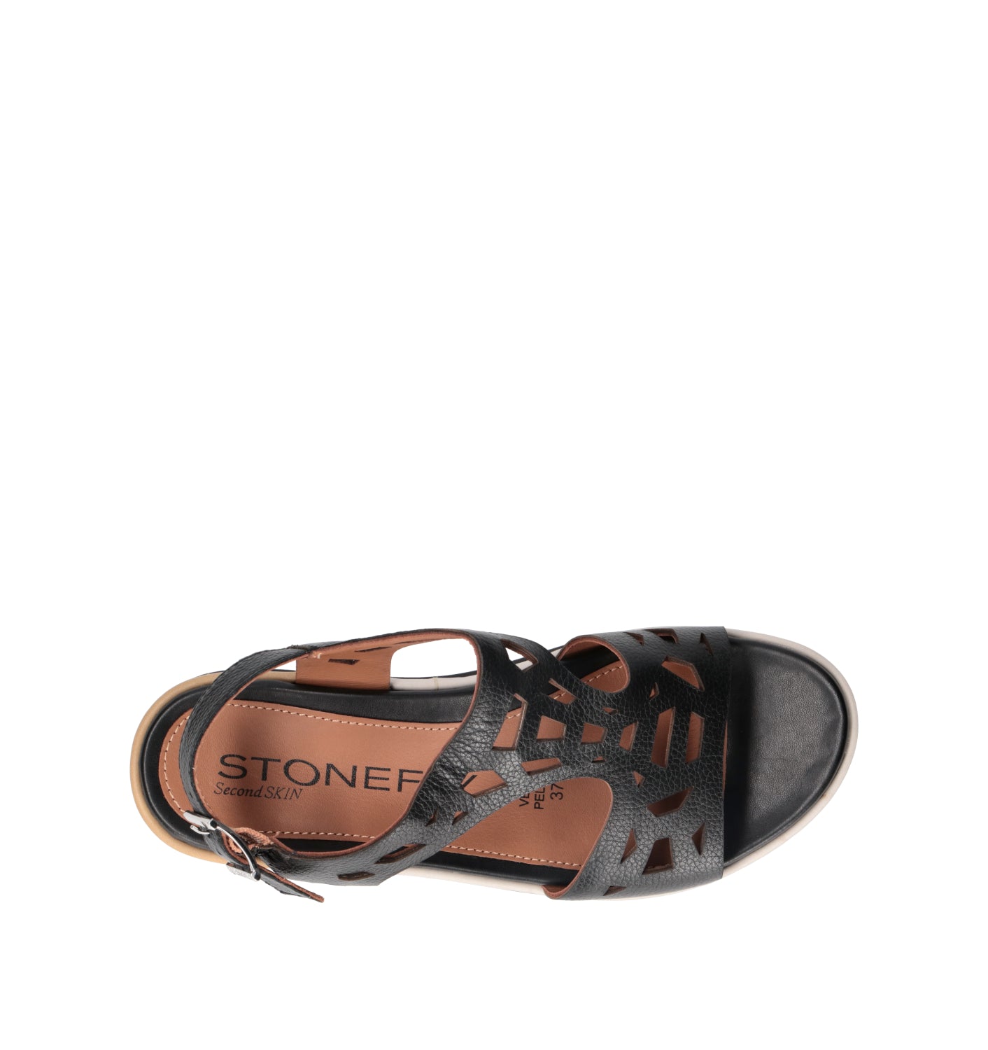 STONEFLY Sandalo donna nero in pelle