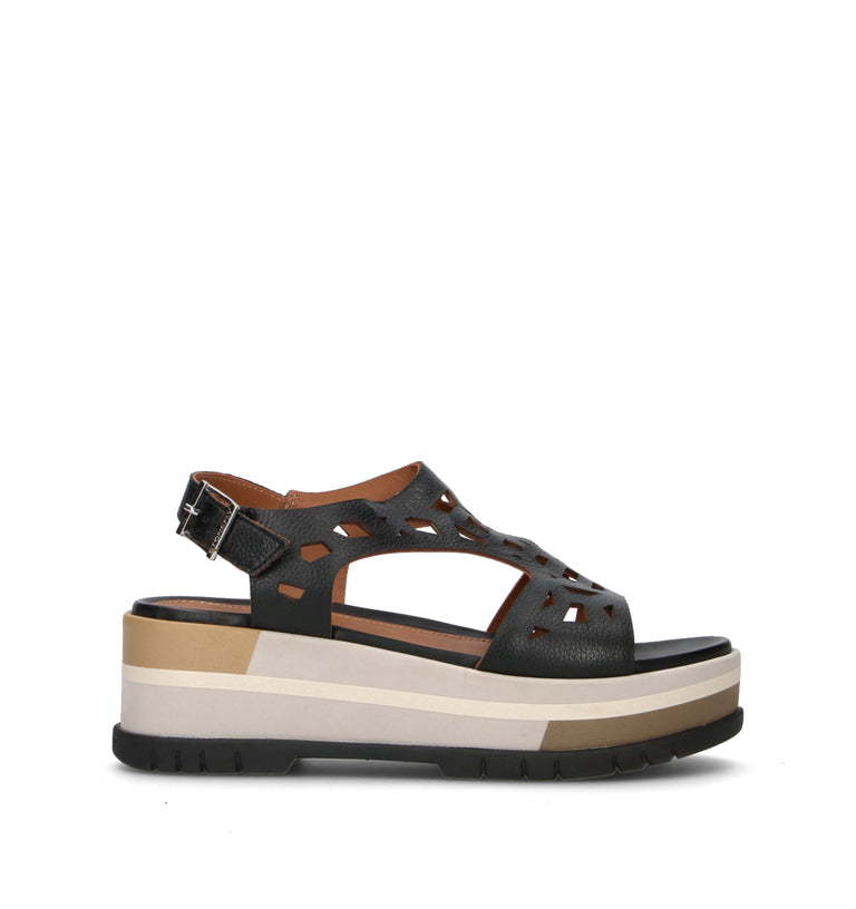 STONEFLY Sandalo donna nero in pelle
