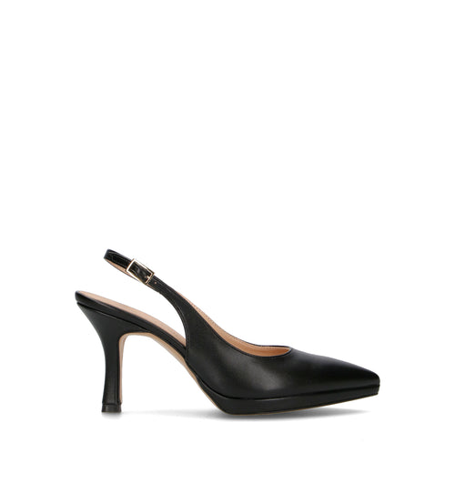 REBECCA VAN DIK Slingback donna nera