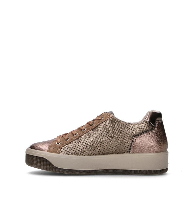 IGI&CO Sneaker donna taupe in pelle