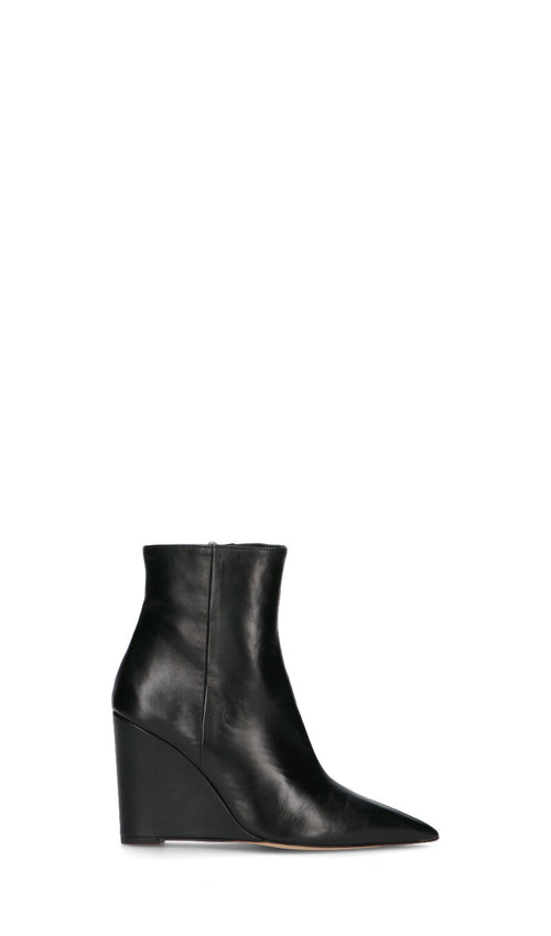 CHANTAL 1962 Tronchetto donna nero in pelle