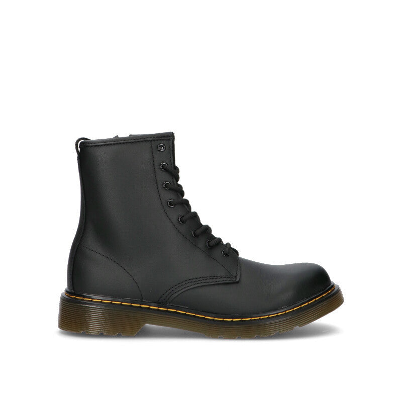 DR. MARTENS Anfibio ragazzo nero in pelle