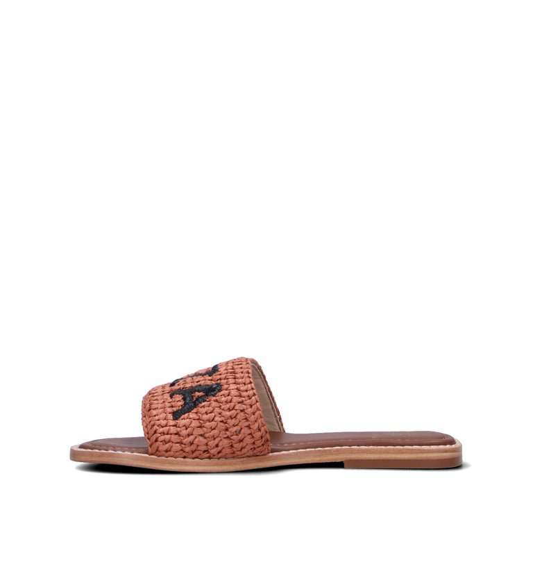 DE SIENA IBIZA Ciabatta donna ruggine