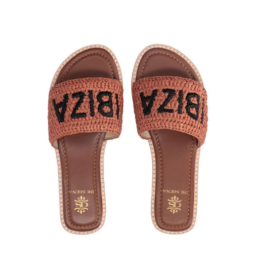 DE SIENA IBIZA Ciabatta donna ruggine