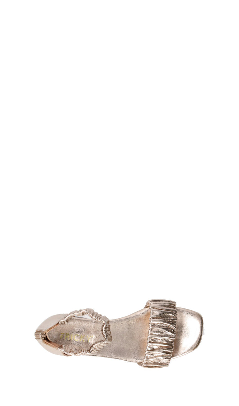 FRICKY Sandalo donna beige/marrone in pelle