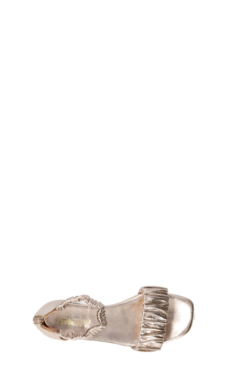 FRICKY Sandalo donna beige/marrone in pelle