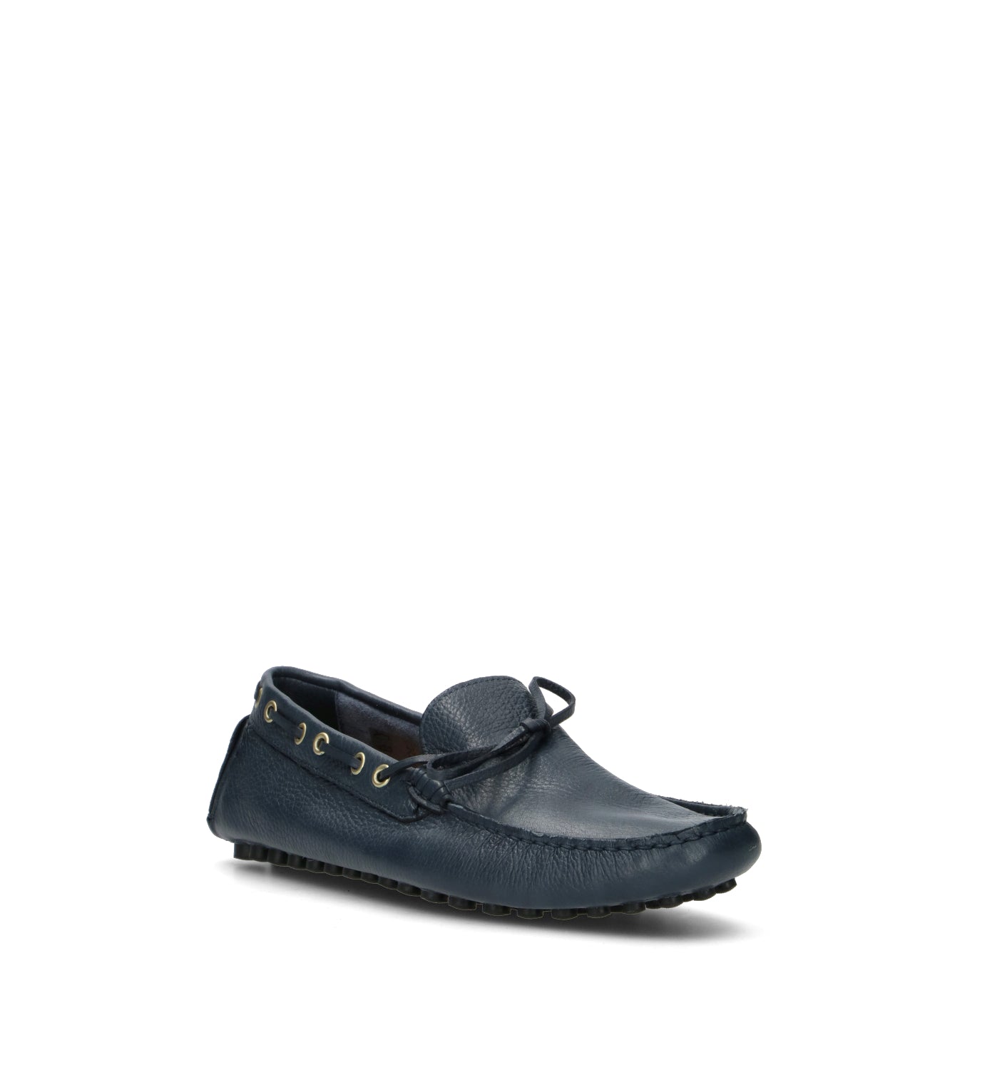 ANTICA CUOIERIA Mocassino uomo blu in pelle