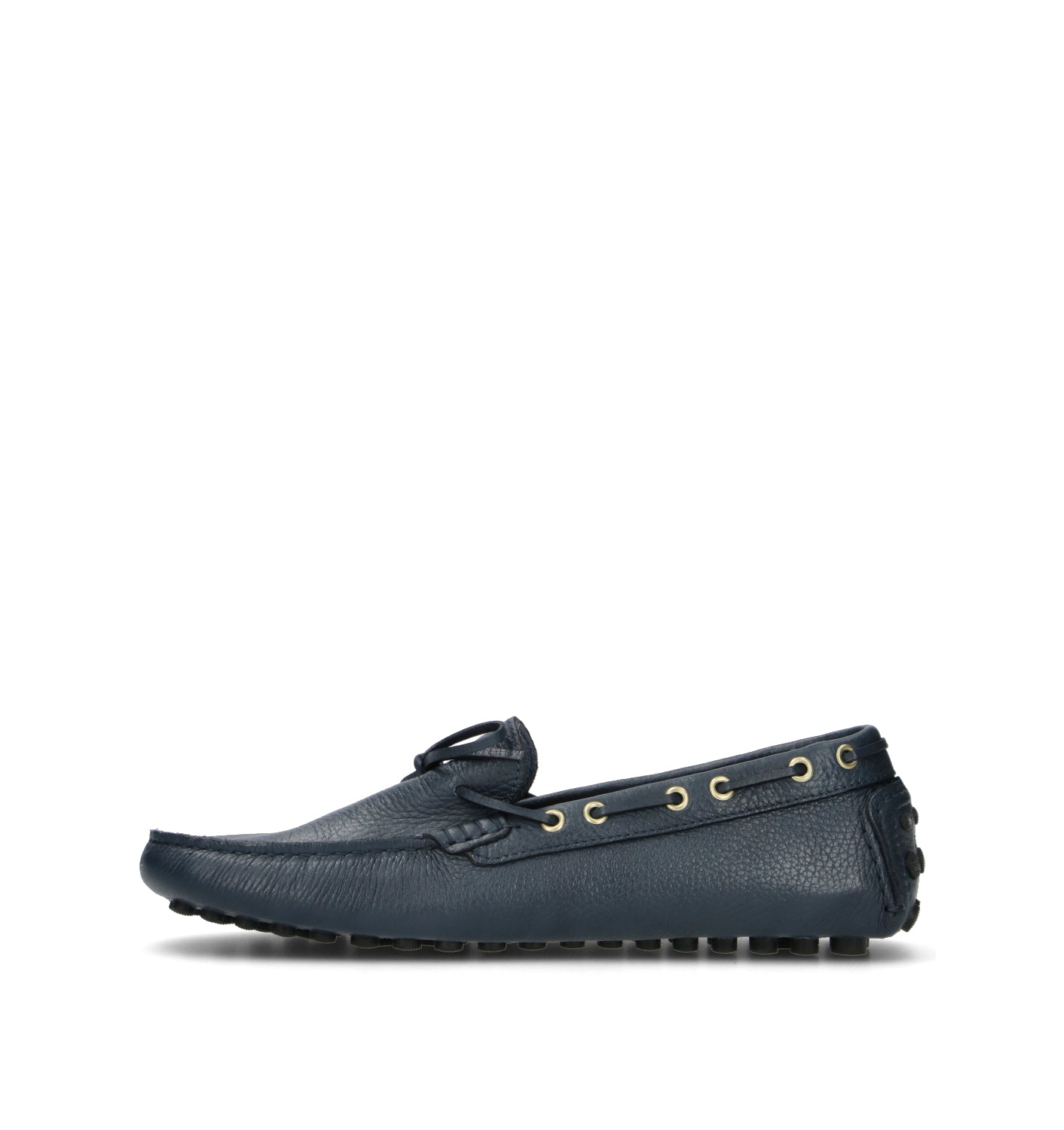 ANTICA CUOIERIA Mocassino uomo blu in pelle