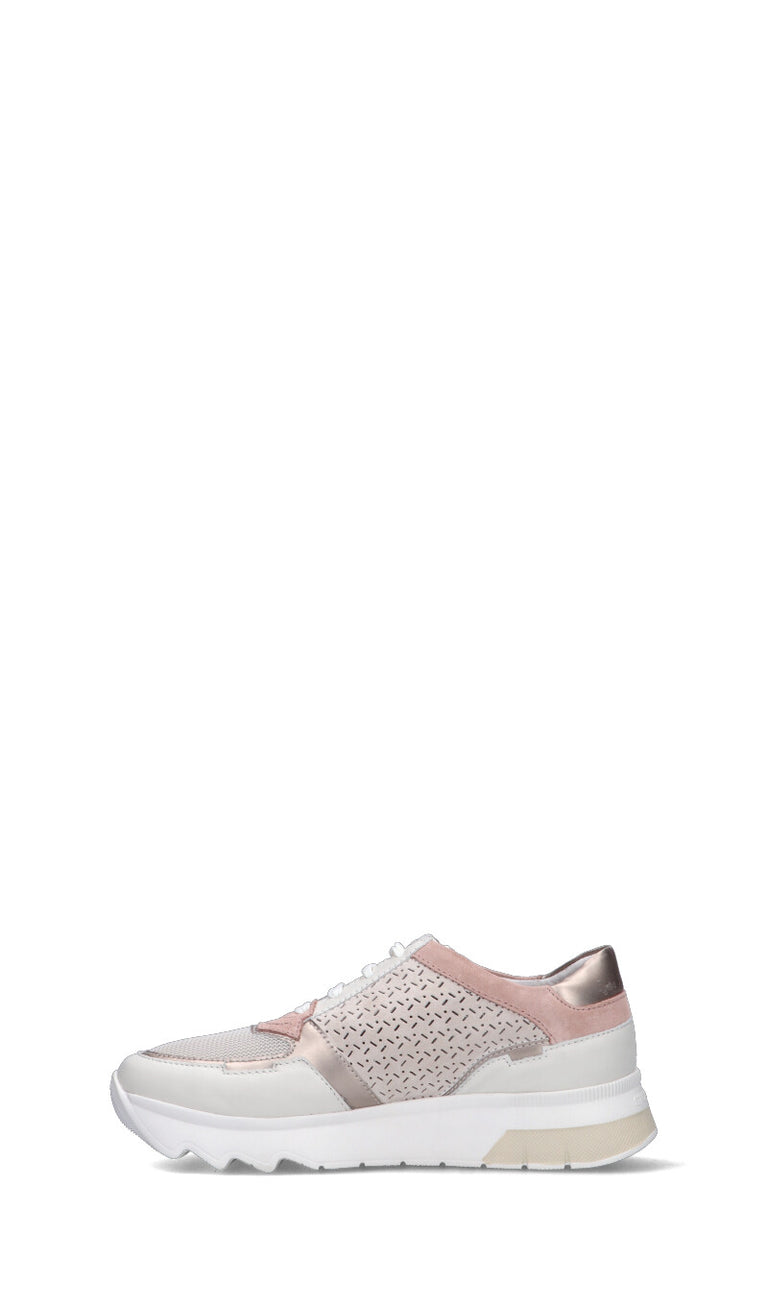 STONEFLY Sneaker donna bianca/rosa in pelle