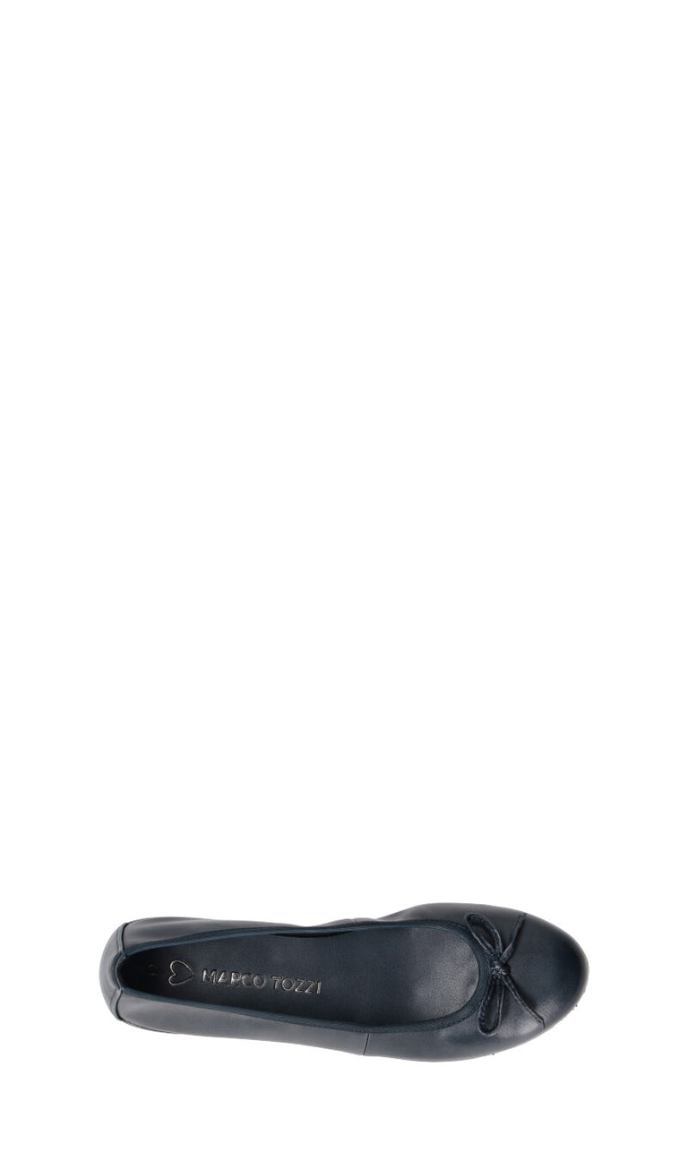 MARCO TOZZI Ballerina donna blu in pelle