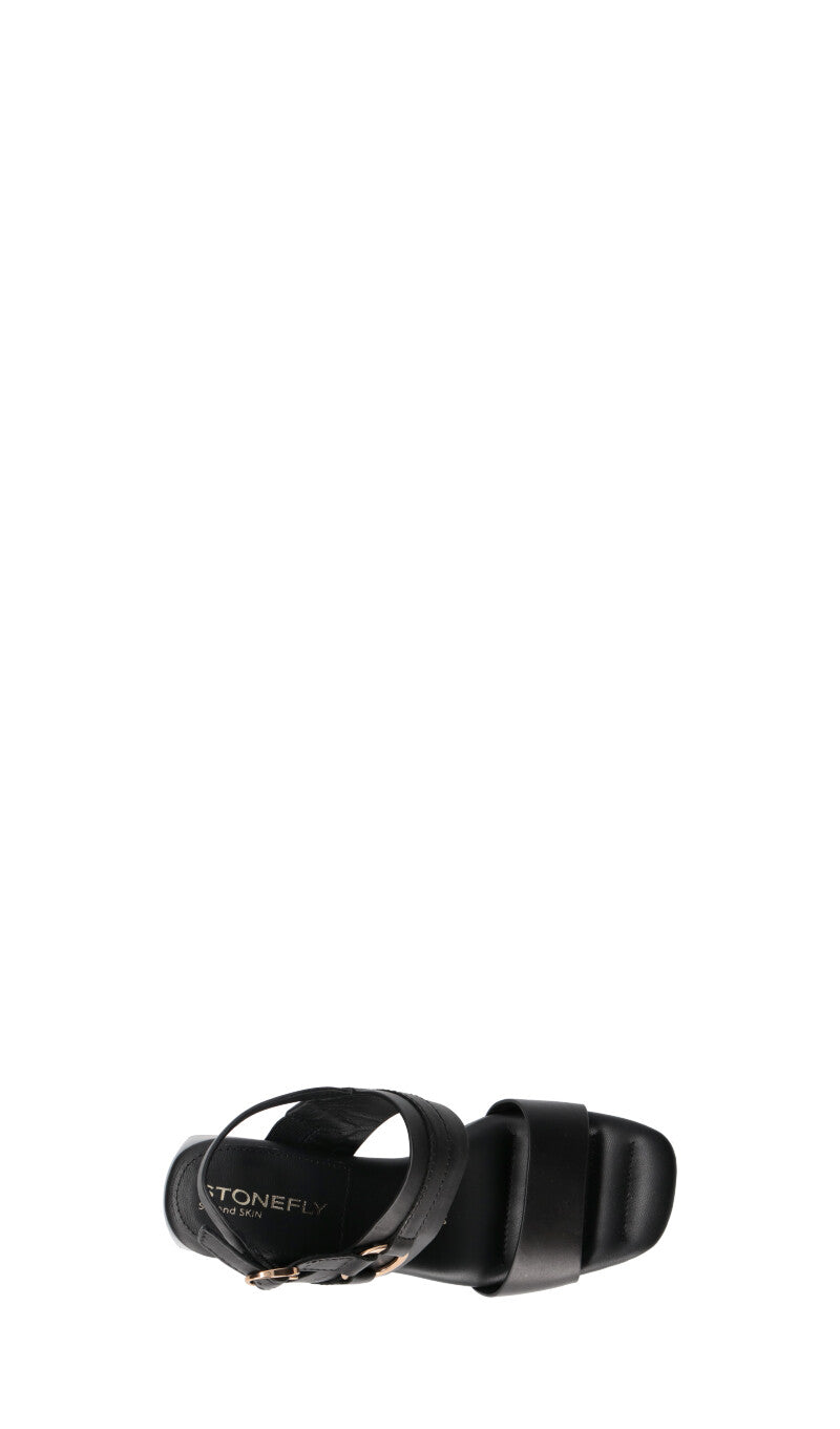 STONEFLY Sandalo donna nero in pelle