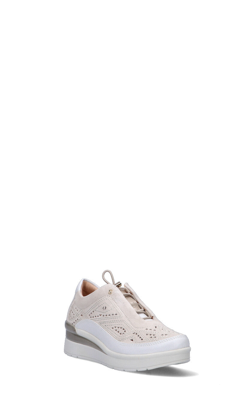 STONEFLY Sneaker donna bianca in suede