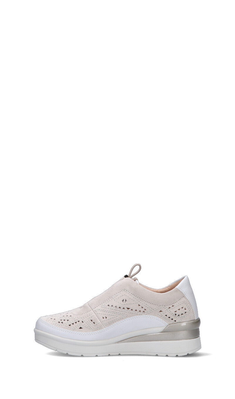 STONEFLY Sneaker donna bianca in suede