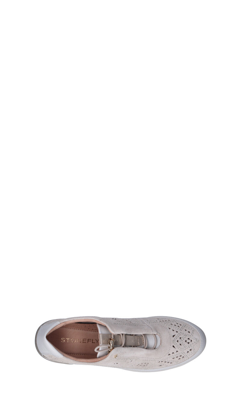 STONEFLY Sneaker donna bianca in suede