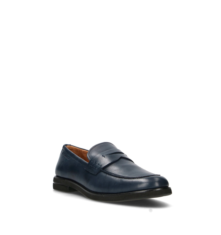 STONEFLY Mocassino uomo blu in pelle