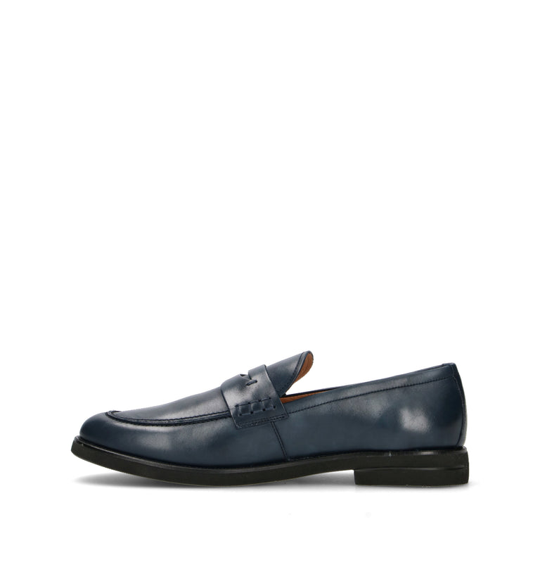 STONEFLY Mocassino uomo blu in pelle