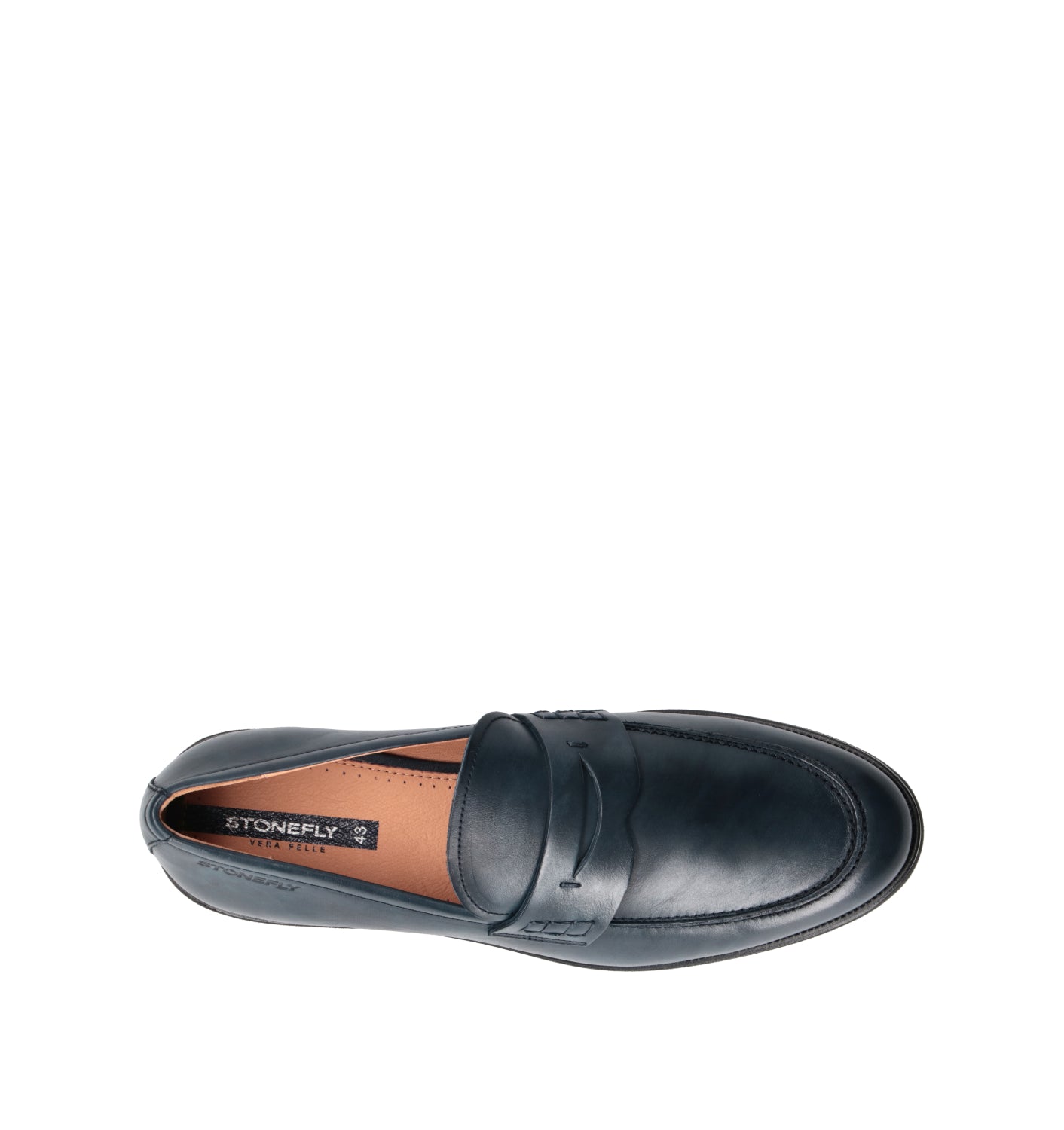 STONEFLY Mocassino uomo blu in pelle