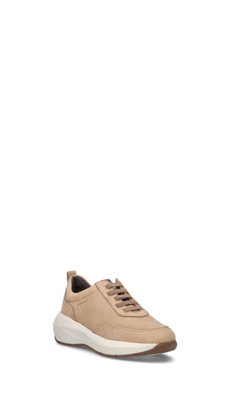 STONEFLY Sneaker donna beige in pelle