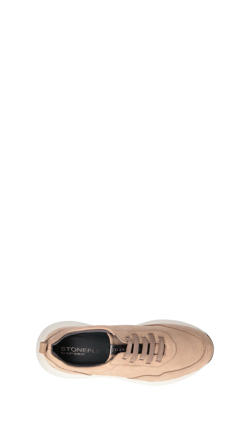 STONEFLY Sneaker donna beige in pelle