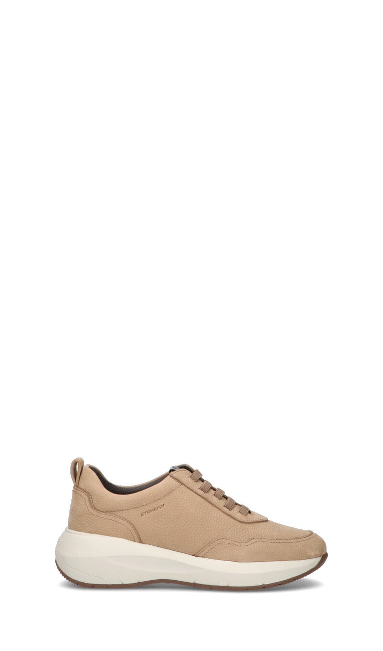 STONEFLY Sneaker donna beige in pelle