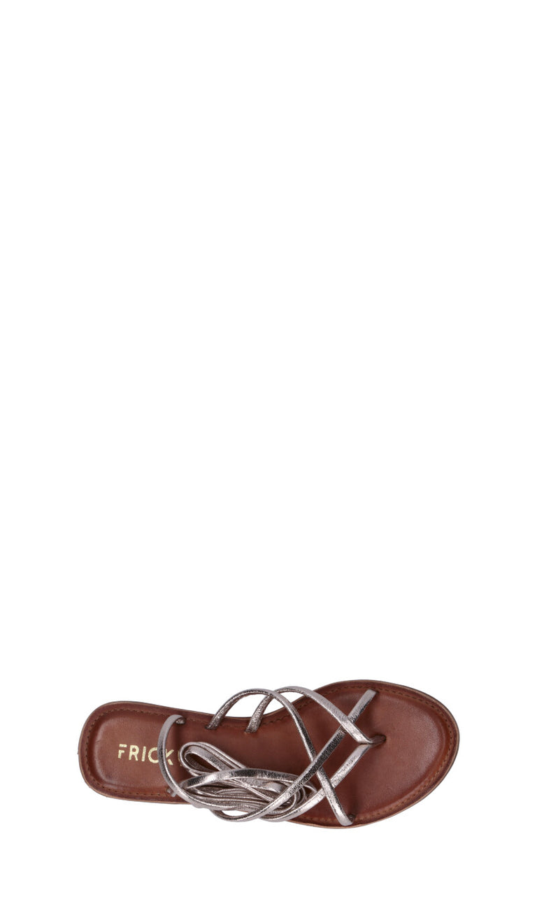 FRICKY Sandalo donna oro in pelle