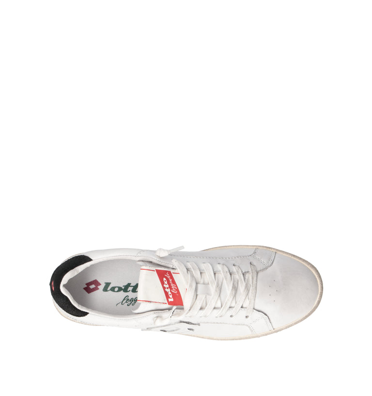 LOTTO LEGGENDA Sneaker uomo bianca/nera in pelle