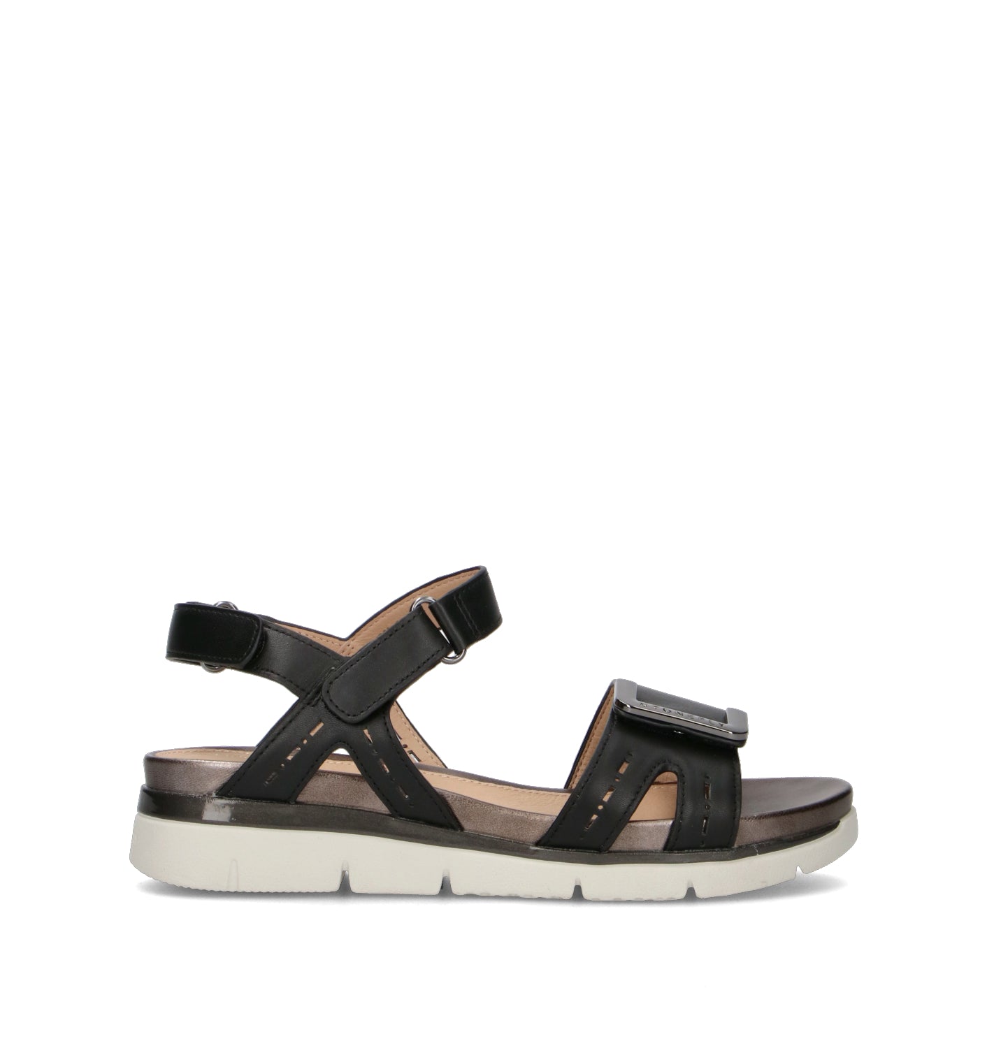 STONEFLY Sandalo donna nero in pelle