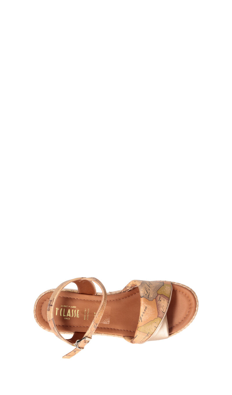 ALVIERO MARTINI Sandalo ragazza beige/geo