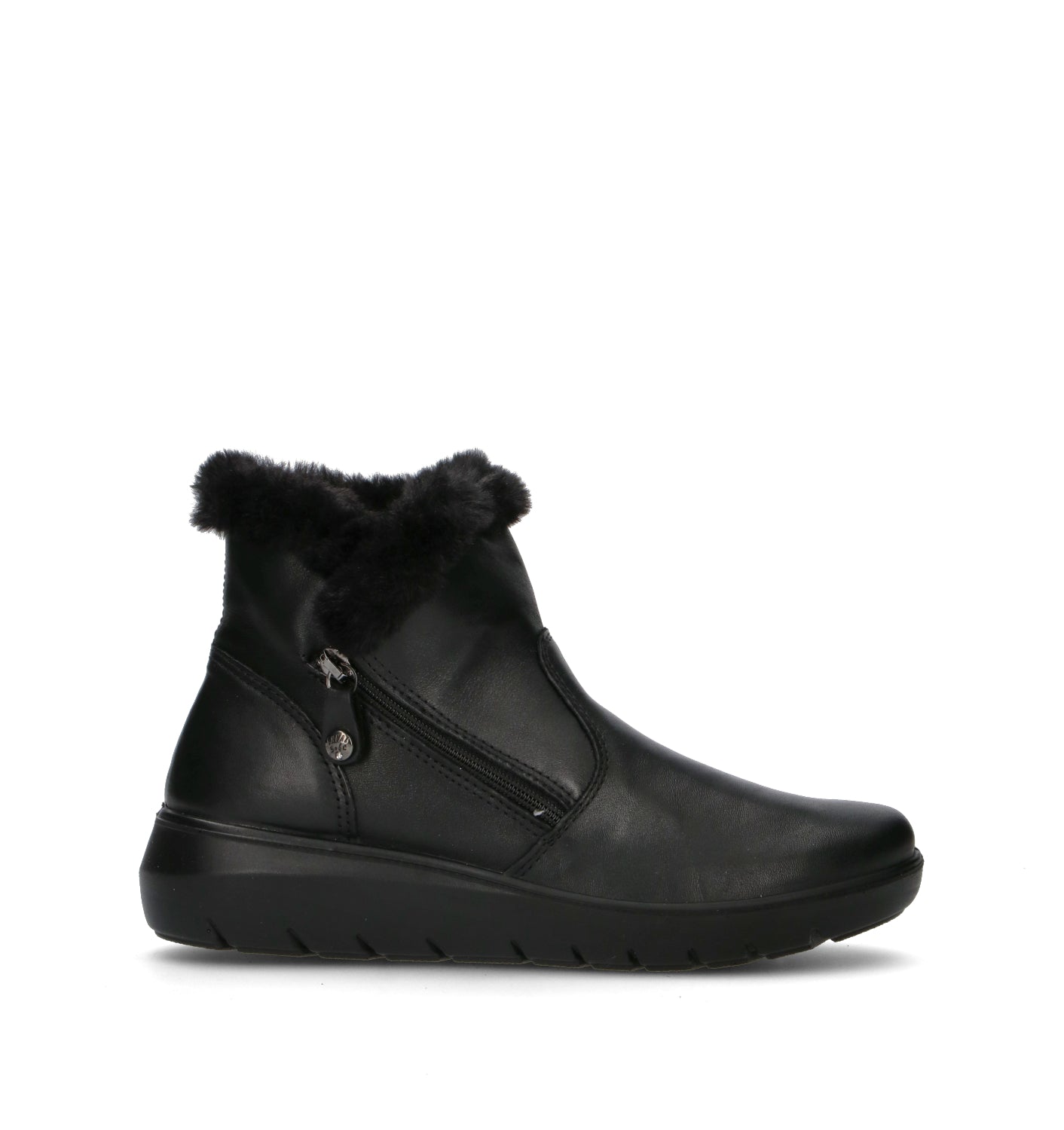 ENVAL Scarpa comfort donna nera in suede