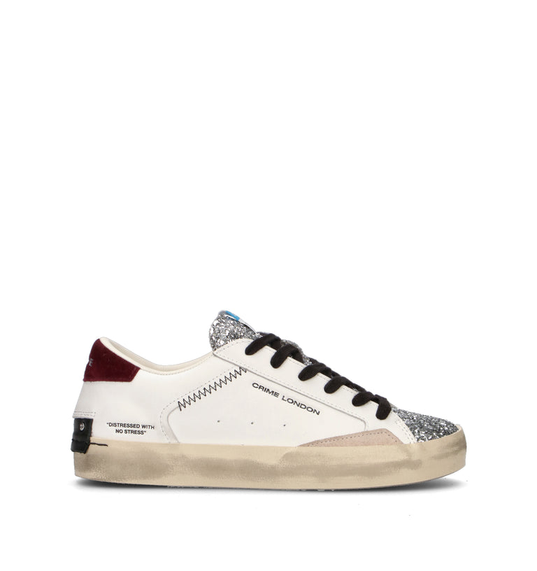 CRIME Sneaker donna bianca