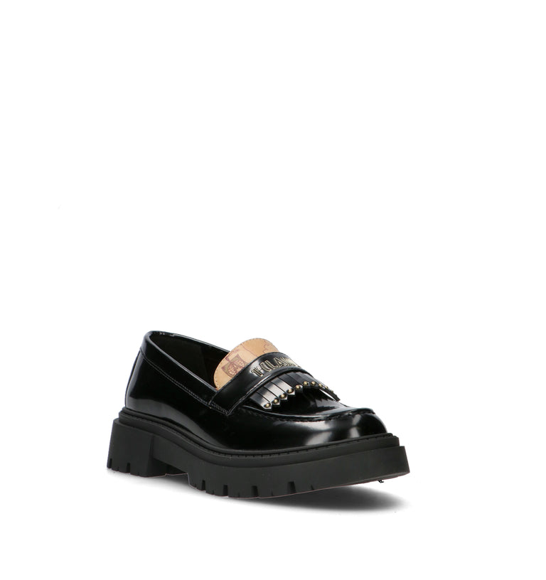 ALVIERO MARTINI Mocassino ragazza nero