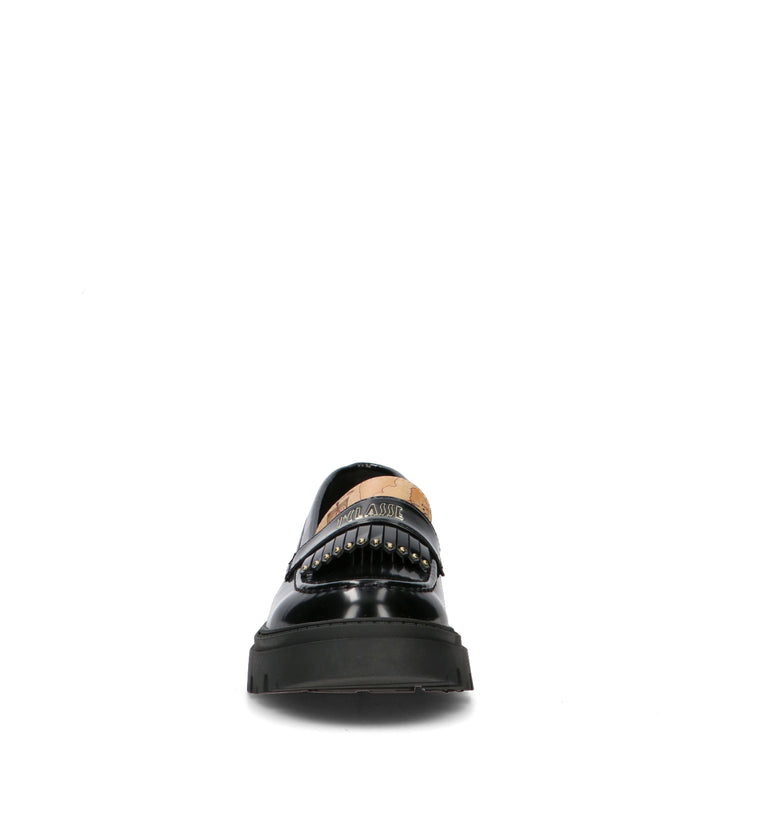 ALVIERO MARTINI Mocassino ragazza nero