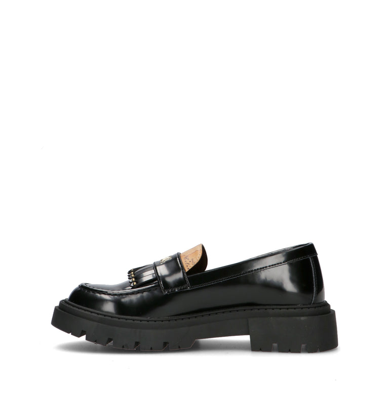ALVIERO MARTINI Mocassino ragazza nero