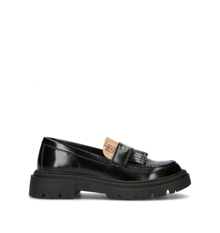 ALVIERO MARTINI Mocassino ragazza nero