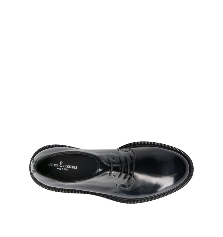 ANTICA CUOIERIA Stringata uomo blu in pelle