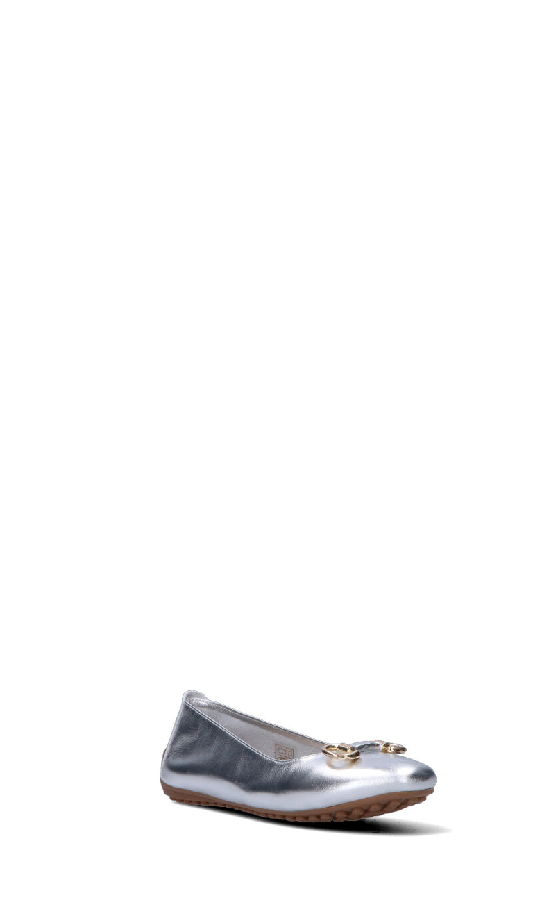 WAVE Ballerina donna argento in pelle