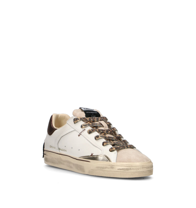 CRIME Sneaker donna bianca